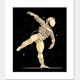 Astronaut Dancing In Space Posters and Art